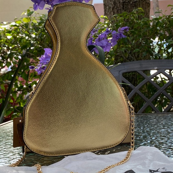 Hello 3 AM Gold Money Bag Crossbody Clutch - Picture 9 of 13